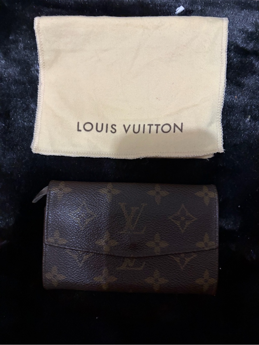 Louis Vuitton Monogram Canvas Brown and Gold Snap Wallet